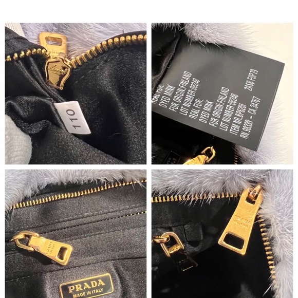Prada mink fur pochette clutch - Picture 3 of 4
